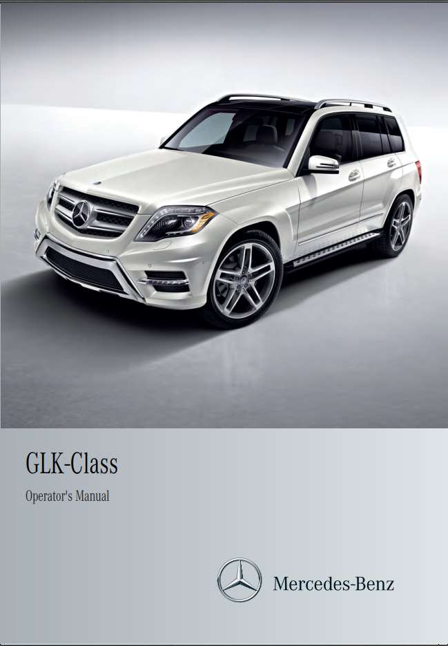 Mercedes-Benz Glk-Class 2013 Owner's Manual