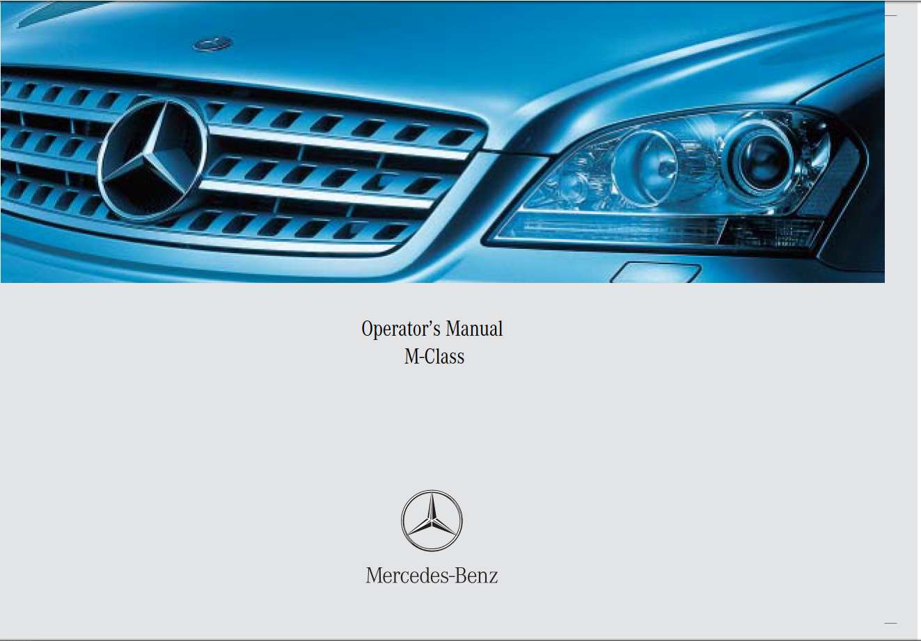 Mercedes-Benz M-Class 2006 Owner's Manual