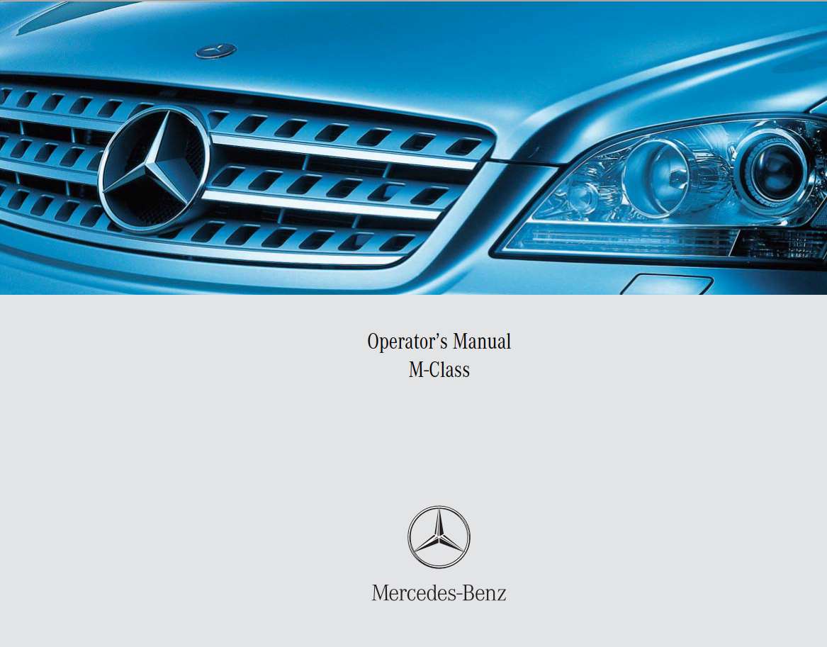 Mercedes-Benz M-Class 2008 Owner’s Manual - PDF for FREE