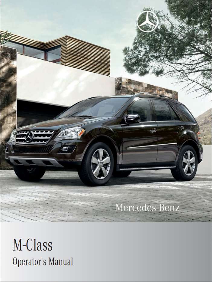 Mercedes-Benz M-Class 2011 Owner's Manual