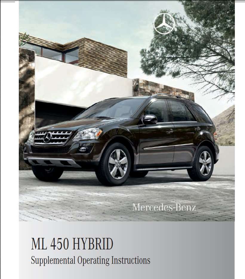 Mercedes-Benz M-Class Hybrid 2010 Owner's Manual