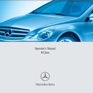Mercedes-Benz R-Class 2007 Owner's Manual