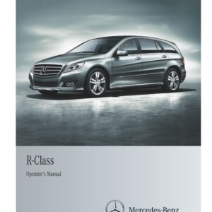 Mercedes-Benz R-Class Family Tourer 2012 Owner's Manual