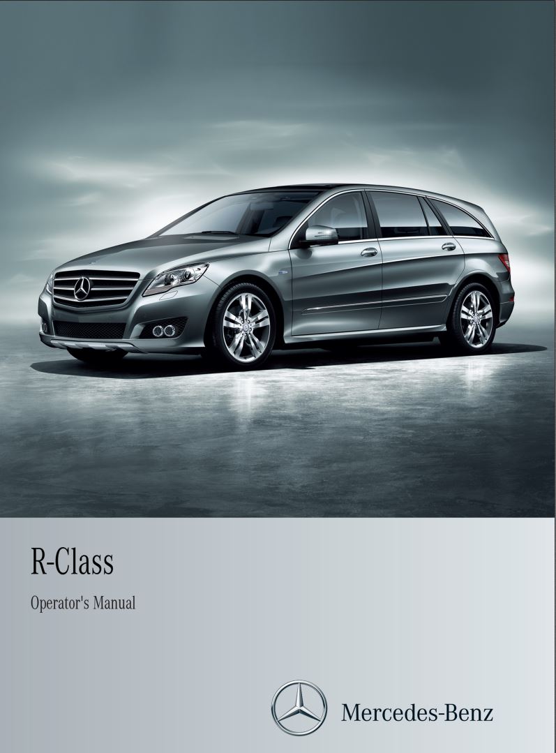 Mercedes-Benz R-Class Family Tourer 2013 Owner's Manual