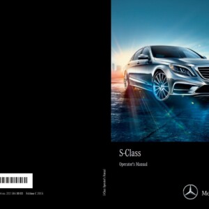 Mercedes-Benz S-Class Sedan 2015 Owner's Manual
