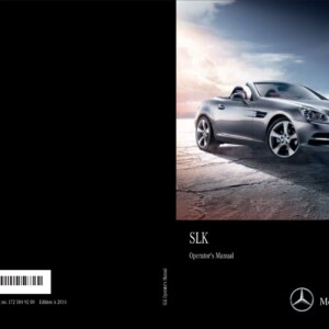 Mercedes-Benz SLK-Class Roadster 2016 Owner's Manual