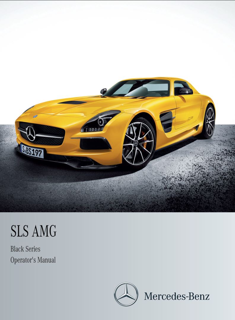 Mercedes-Benz SLS AMG Black Edition 2014 Owner's Manual