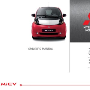 Mitsubishi i-MiEV 2011 Owner's Manual