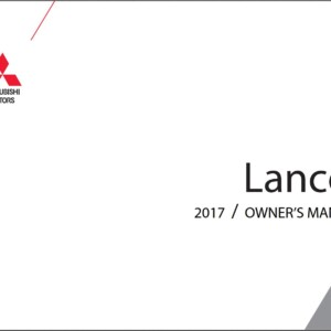 Mitsubishi Lancer 2017 User Manual