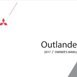 Mitsubishi Outlander III 2017 Owner's Manual