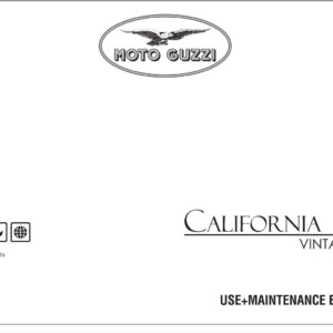 Moto Guzzi California Vintage 2006 Owner’s Manual