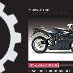 MV Agusta F4 750 SPR Owner’s Manual