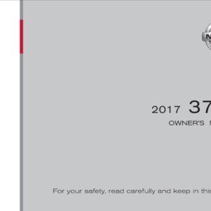 Nissan 370Z Coupe 2017 Owner's Manual