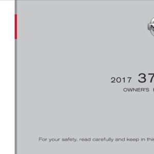 Nissan 370Z Roadster 2017 Owner's Manual