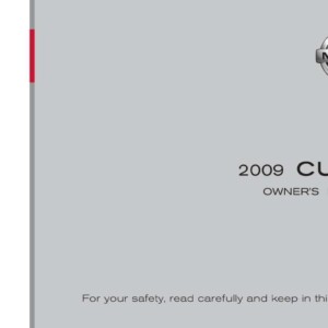 Nissan Cube 2009 Owner's Manual