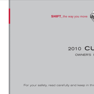 Nissan Cube 2010 Owner's Manual