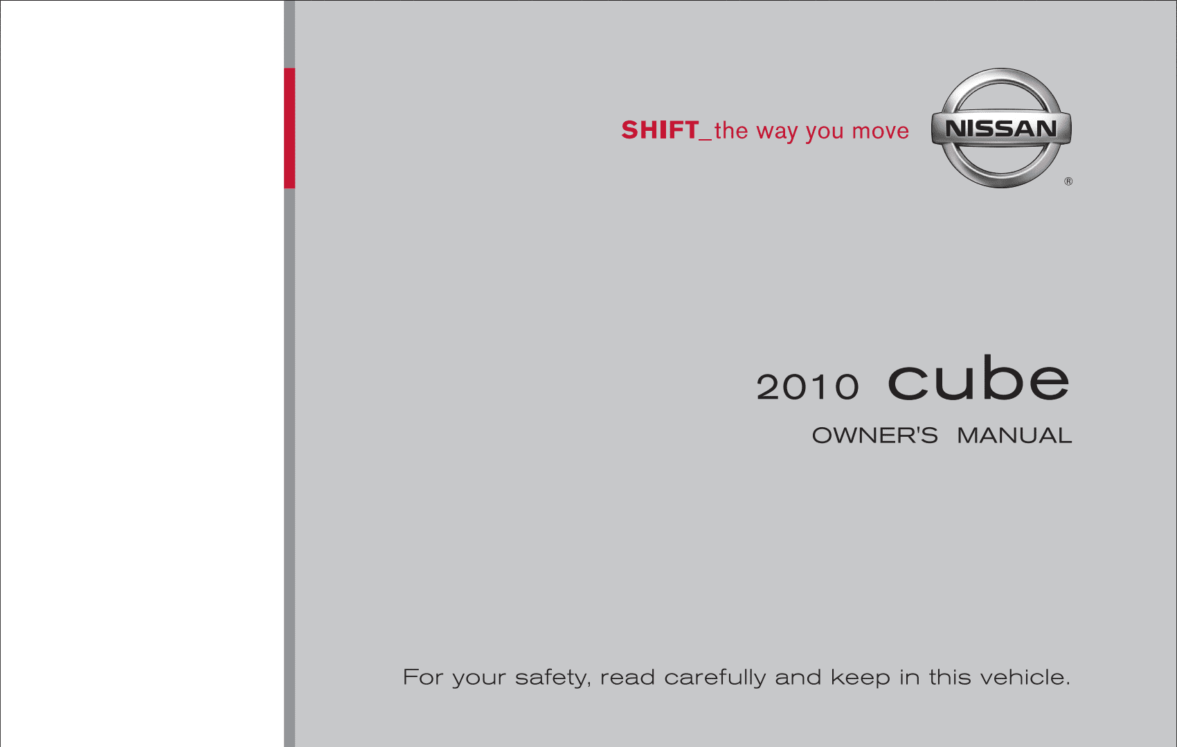 Nissan Cube 2010 Owner's Manual