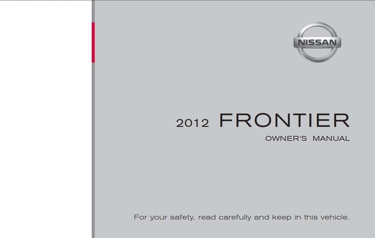 Nissan Frontier 2012 Owner's Manual