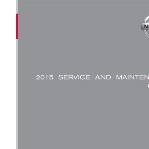 Nissan Juke 2015 Service & Maintenance Guide