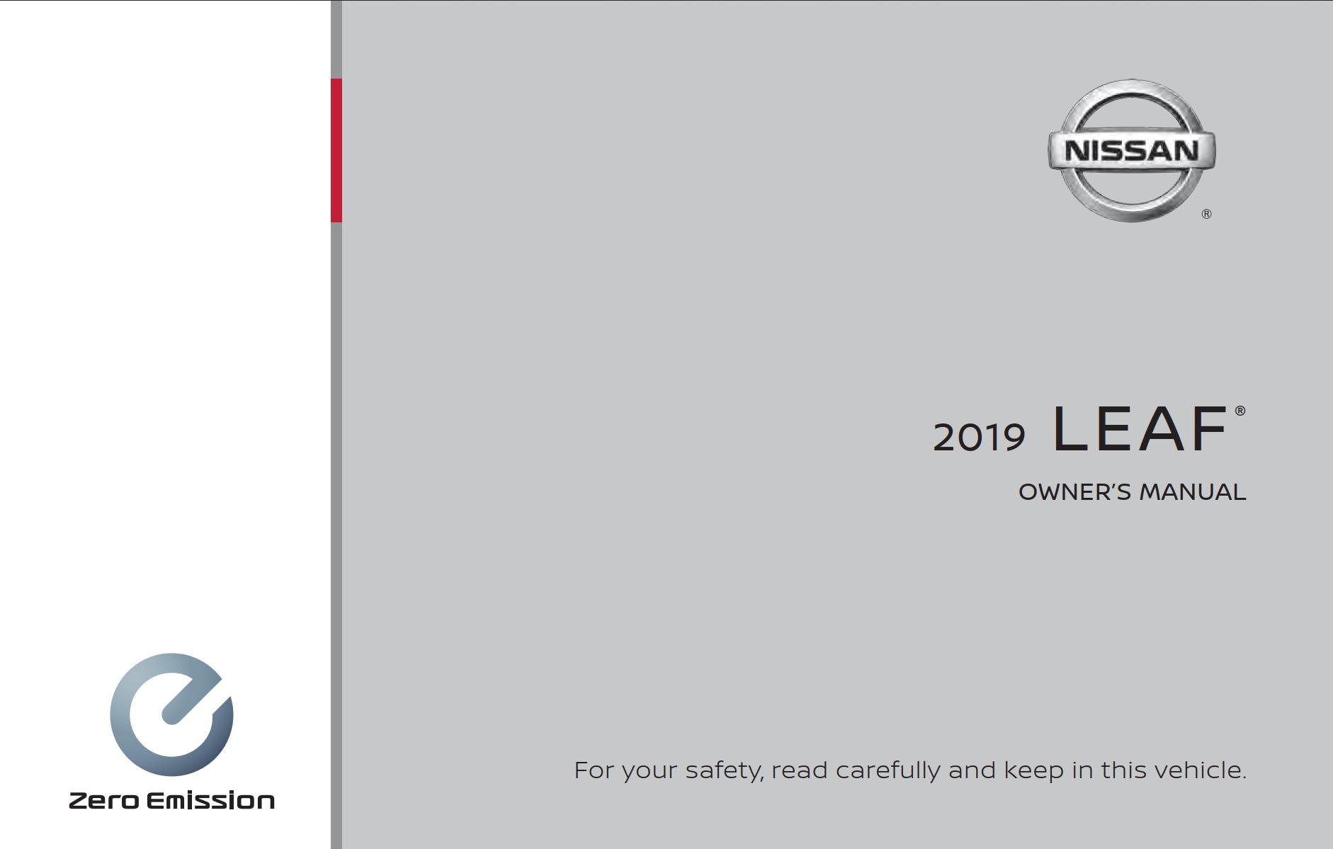 Nissan LEAF 2019 Owner's Manual