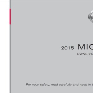 Nissan Micra 2015 Owner's Manual