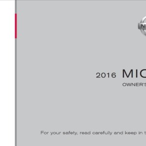 Nissan Micra 2016 Owner's Manual