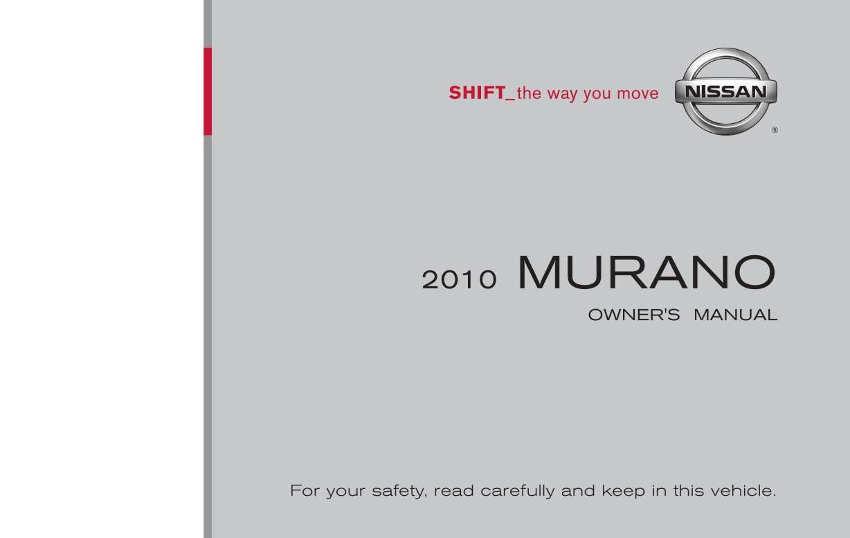 Nissan Murano 2010 Owner's Manual