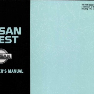 Nissan Quest 1994 Owner’s Manual