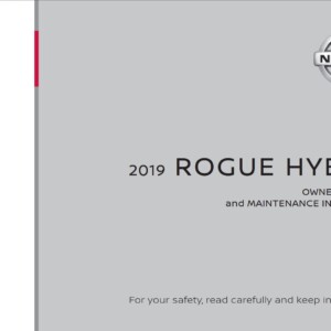 Nissan Rogue Hybrid 2019 Owner's Manual