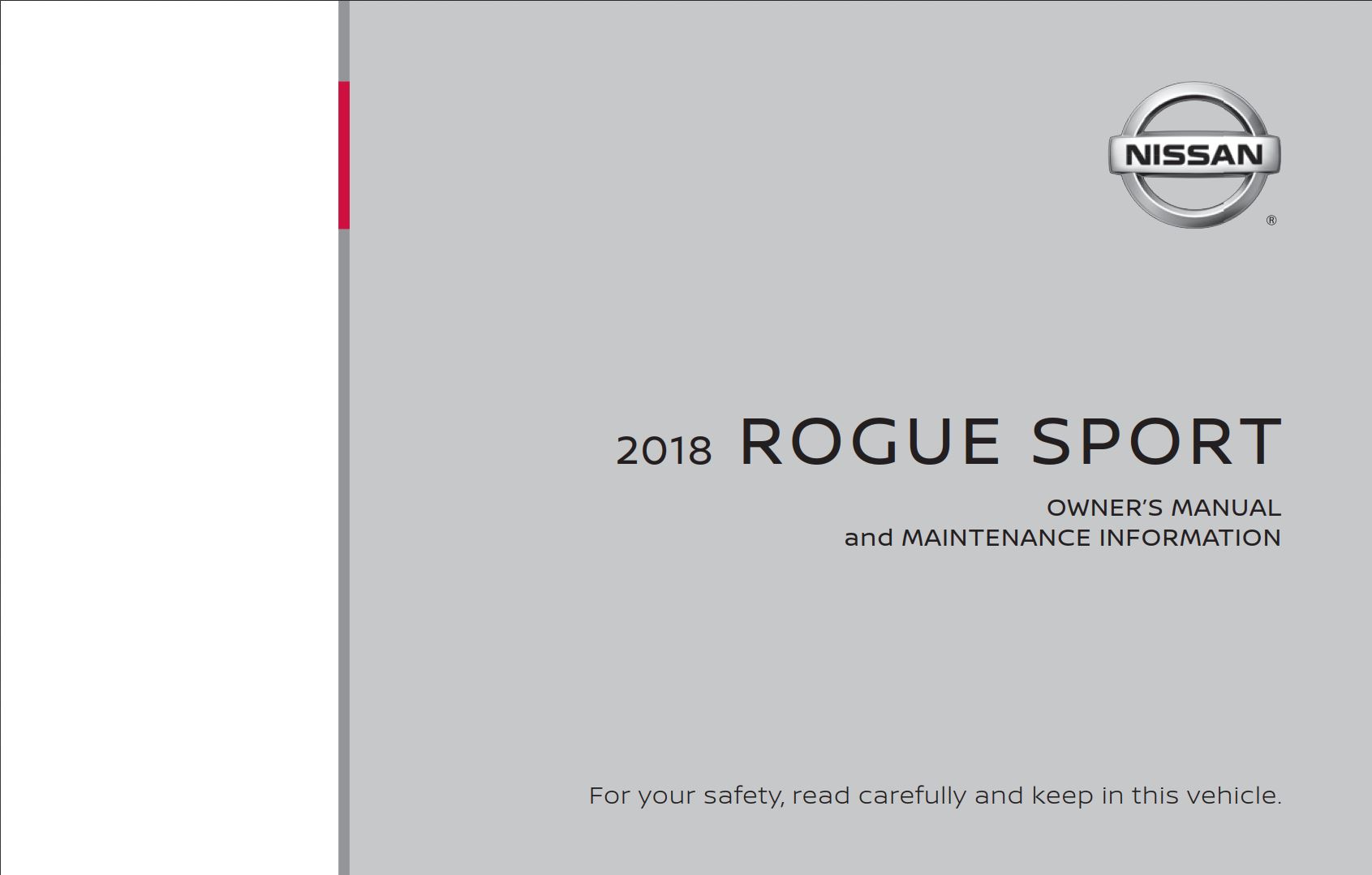 Nissan Rogue Sport 2018 Owner's Manual