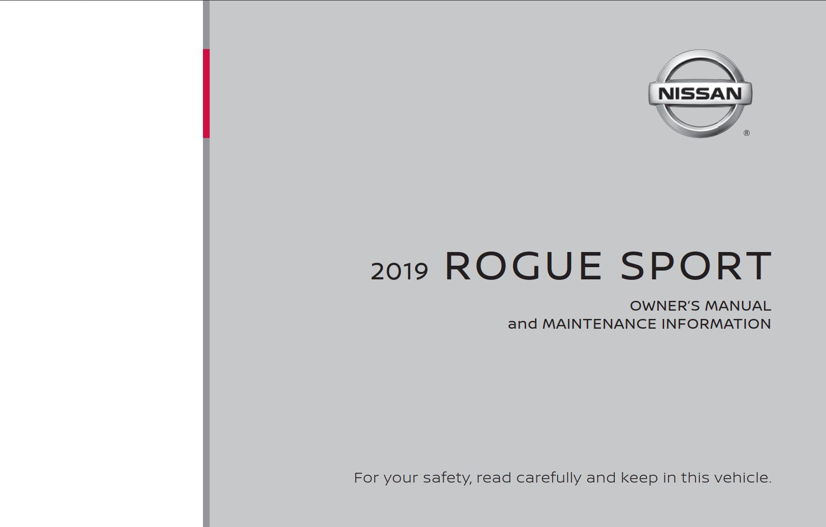 Nissan Rogue Sport 2019 Owner's Manual