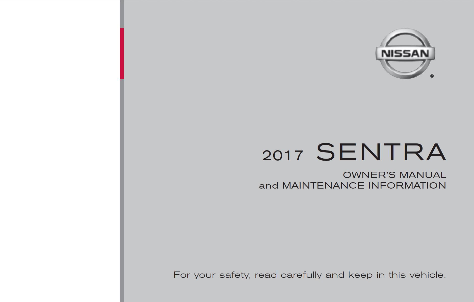Nissan Sentra 2017 Owner's Manual