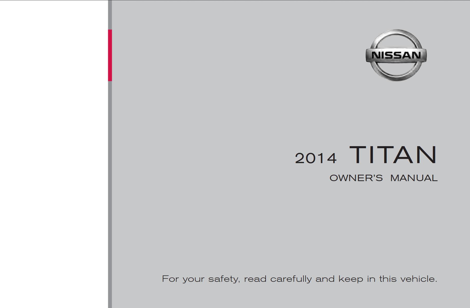 Nissan Titan 2014 Owner's Manual