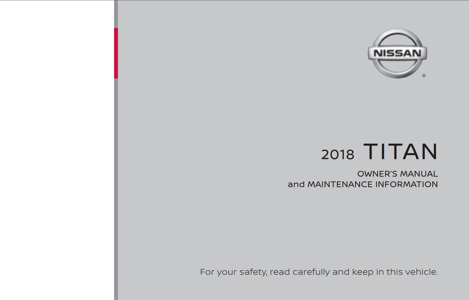 Nissan Titan 2018 Owner's Manual