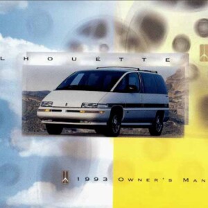 Oldsmobile Silhouette 1993 Owner's Manual