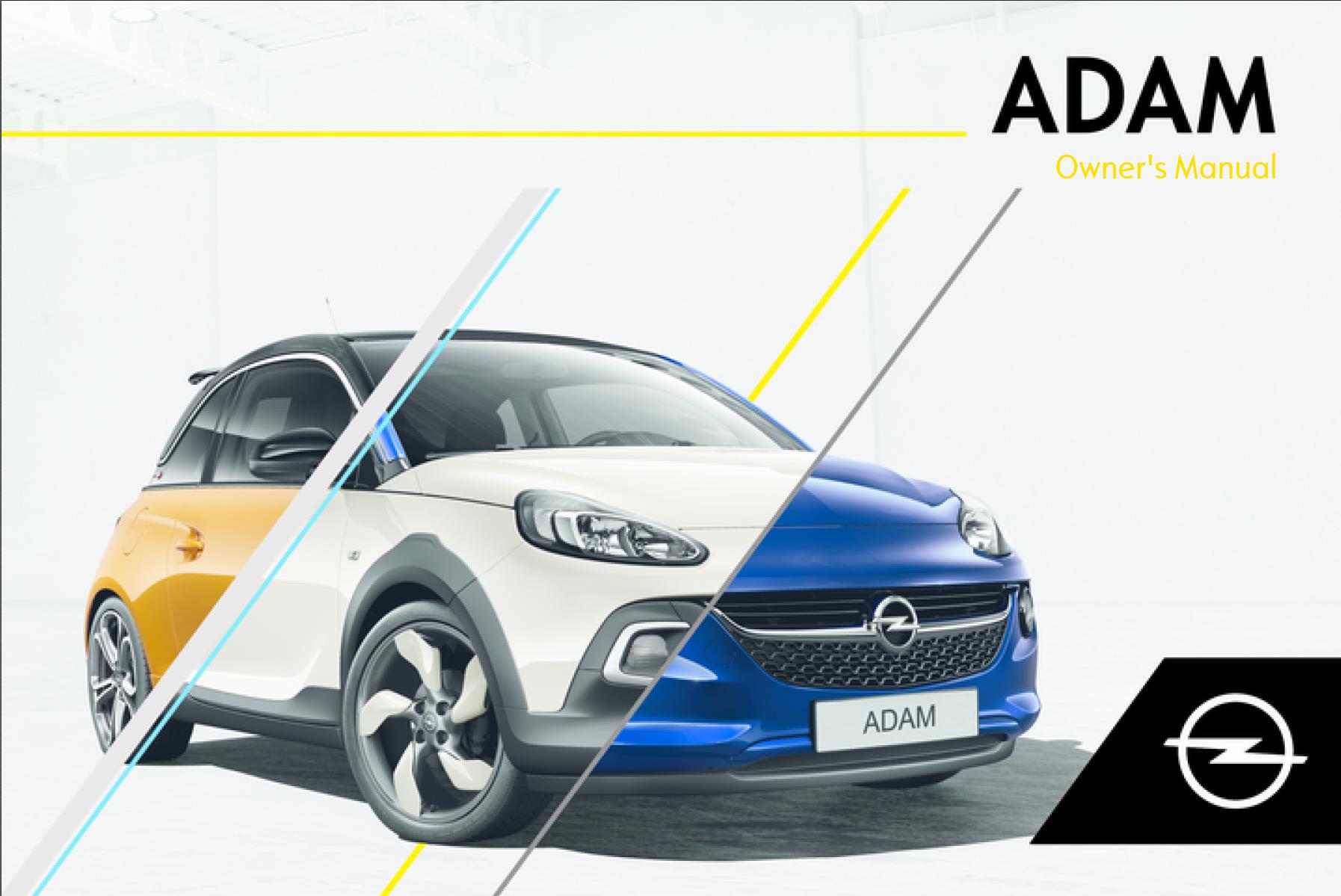 Opel Adam 2018 Owner's Manual