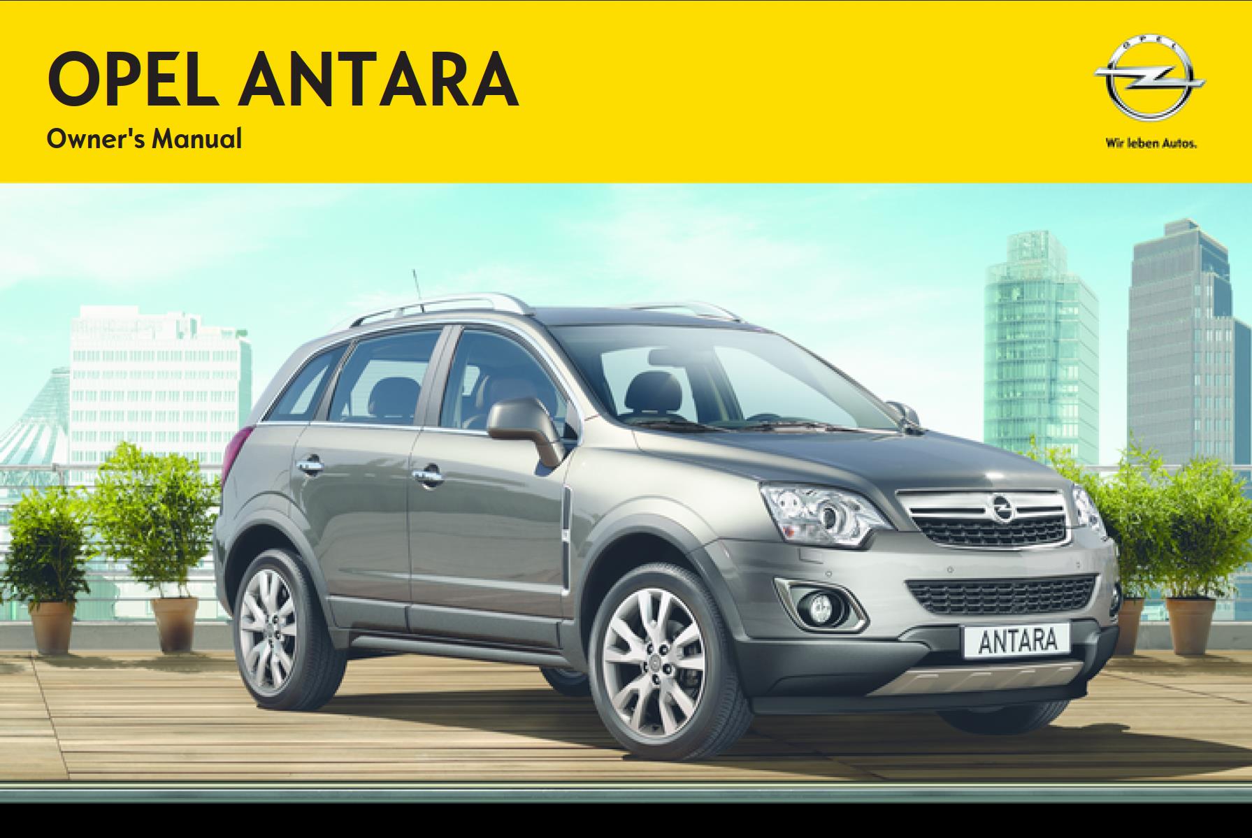 Opel Antara 2014 Owner's Manual
