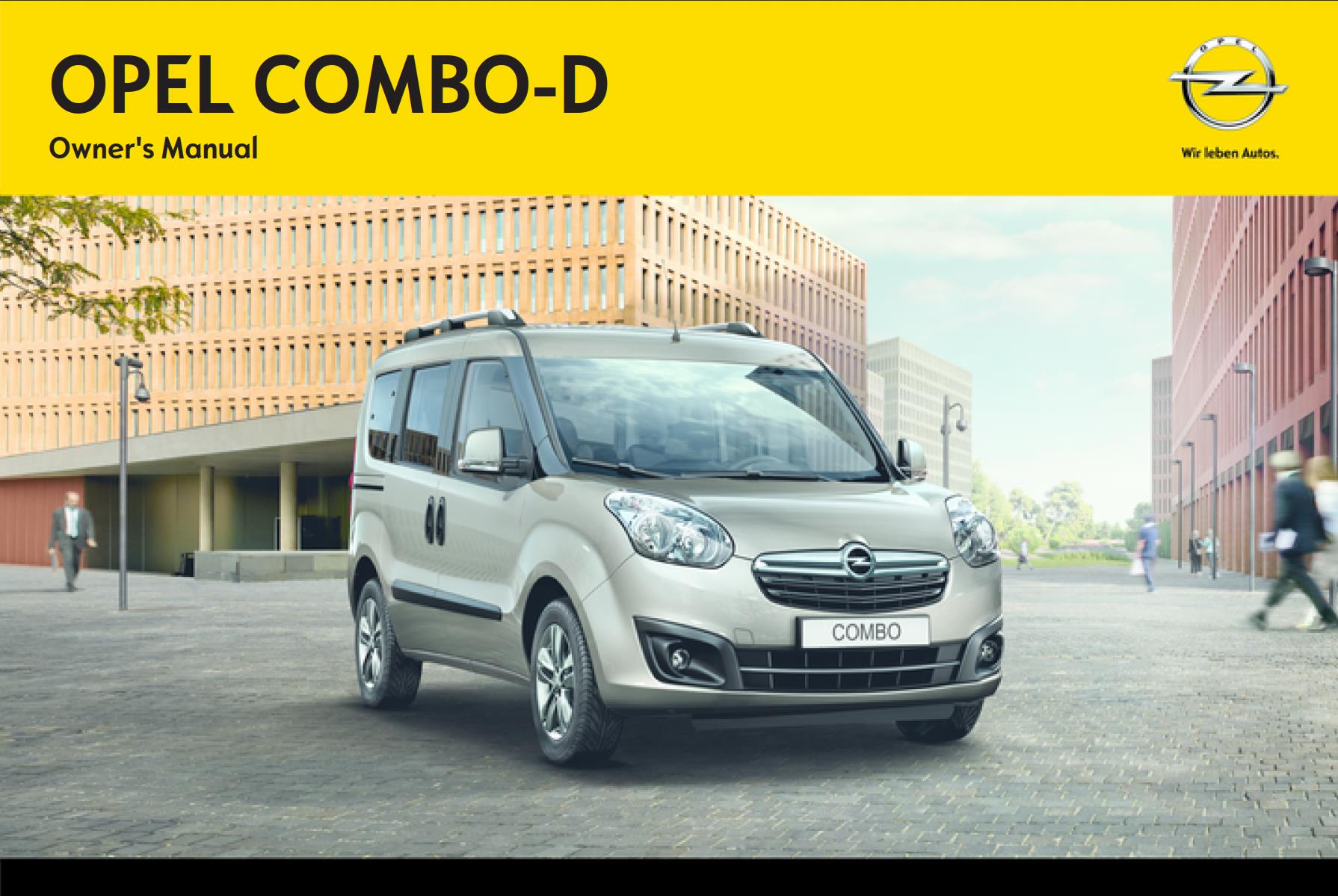 Opel Combo 2013 Owner's Manual