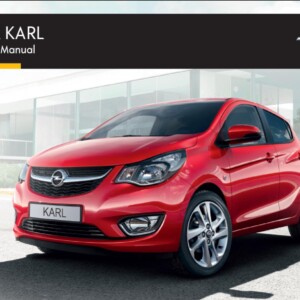 Opel Karl 2015 Owner's Manual