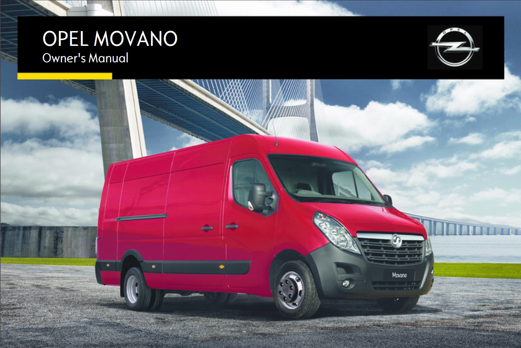 Opel Movano 2017 Owner's Manual