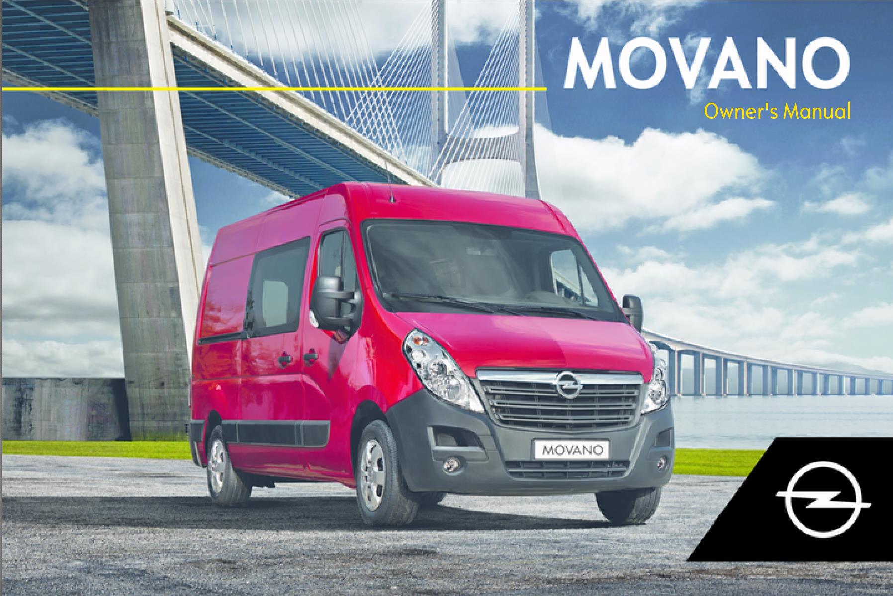 Opel Movano 2018 Owner's Manual