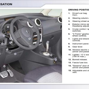 Peugeot 1007 Dag 2007 Owner's Manual