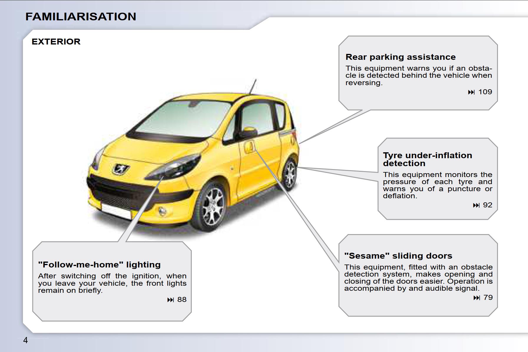 Peugeot 1007 Dag 2008 Owner's Manual