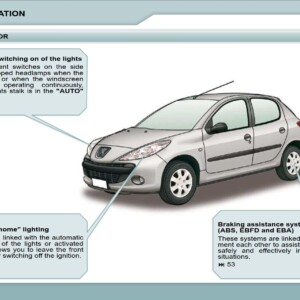 Peugeot 206 P Dag 2009 Owner's Manual