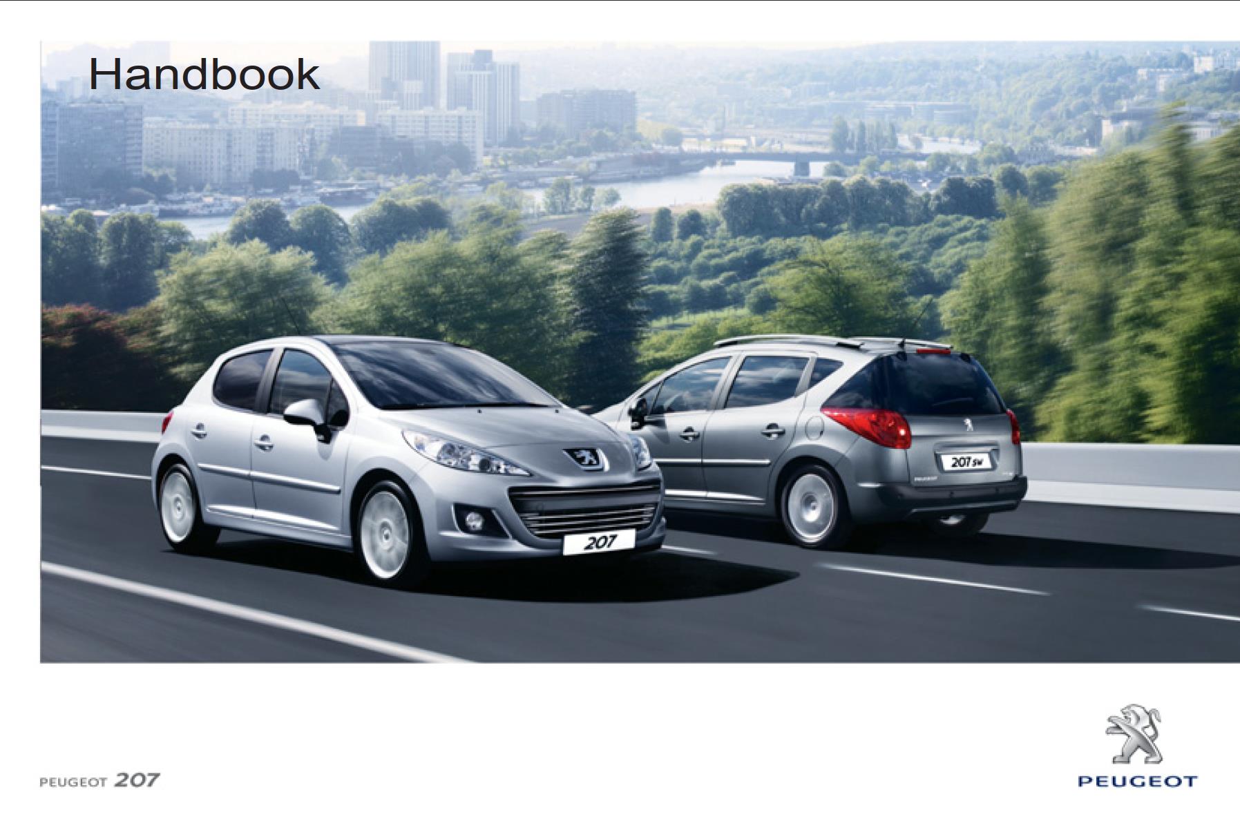 Peugeot 207 2011 Owner's Manual