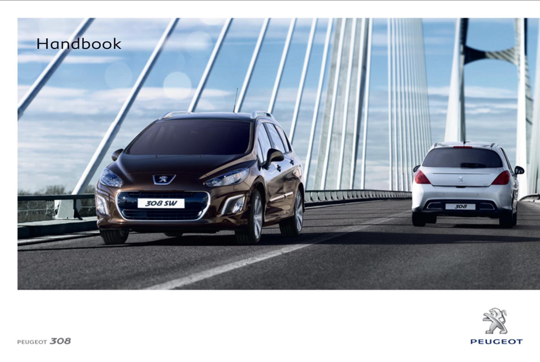 Peugeot 308 SW BL 2013 Owner's Manual