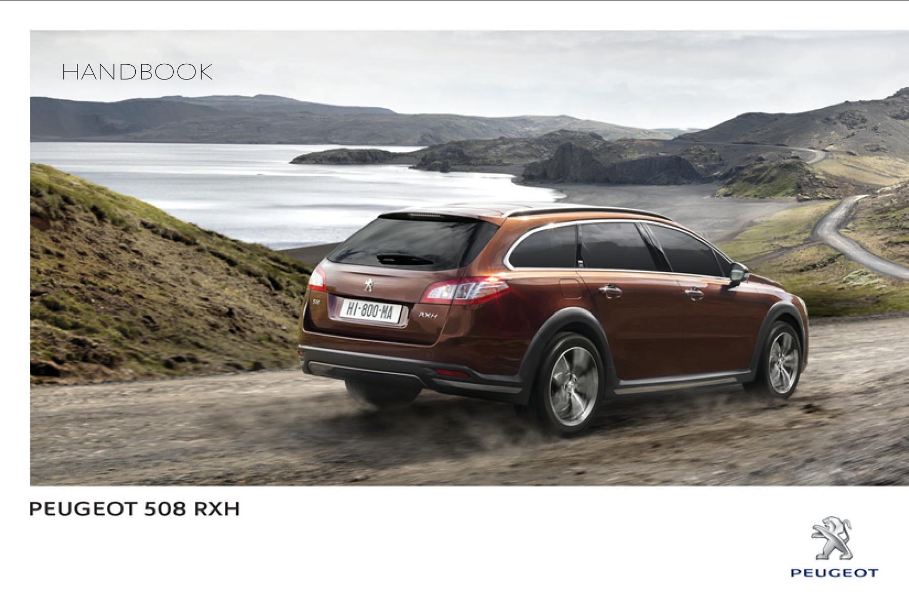Peugeot 508 RXH 2013 Owner's Manual