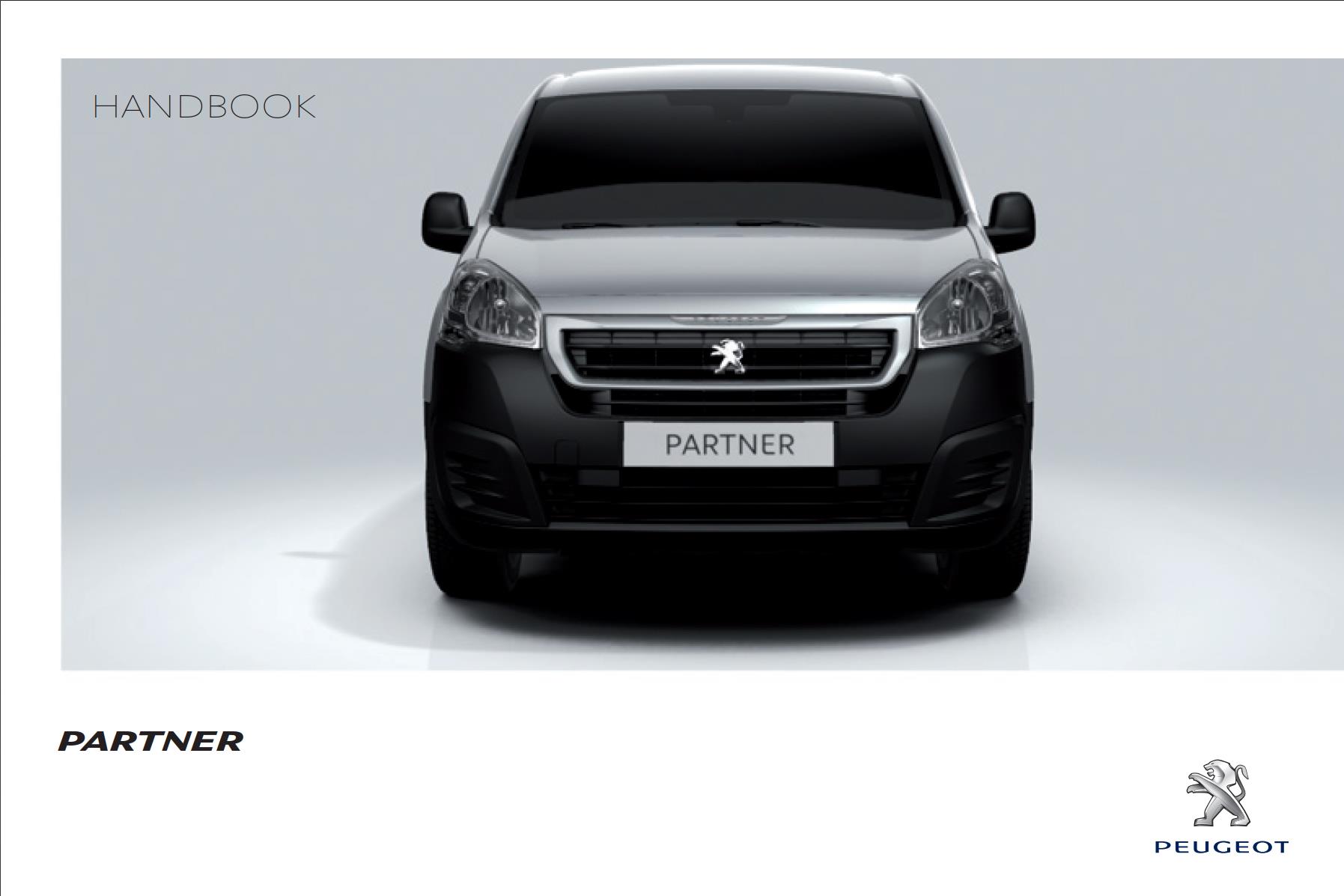Peugeot Partner 2016 Owner's Manual