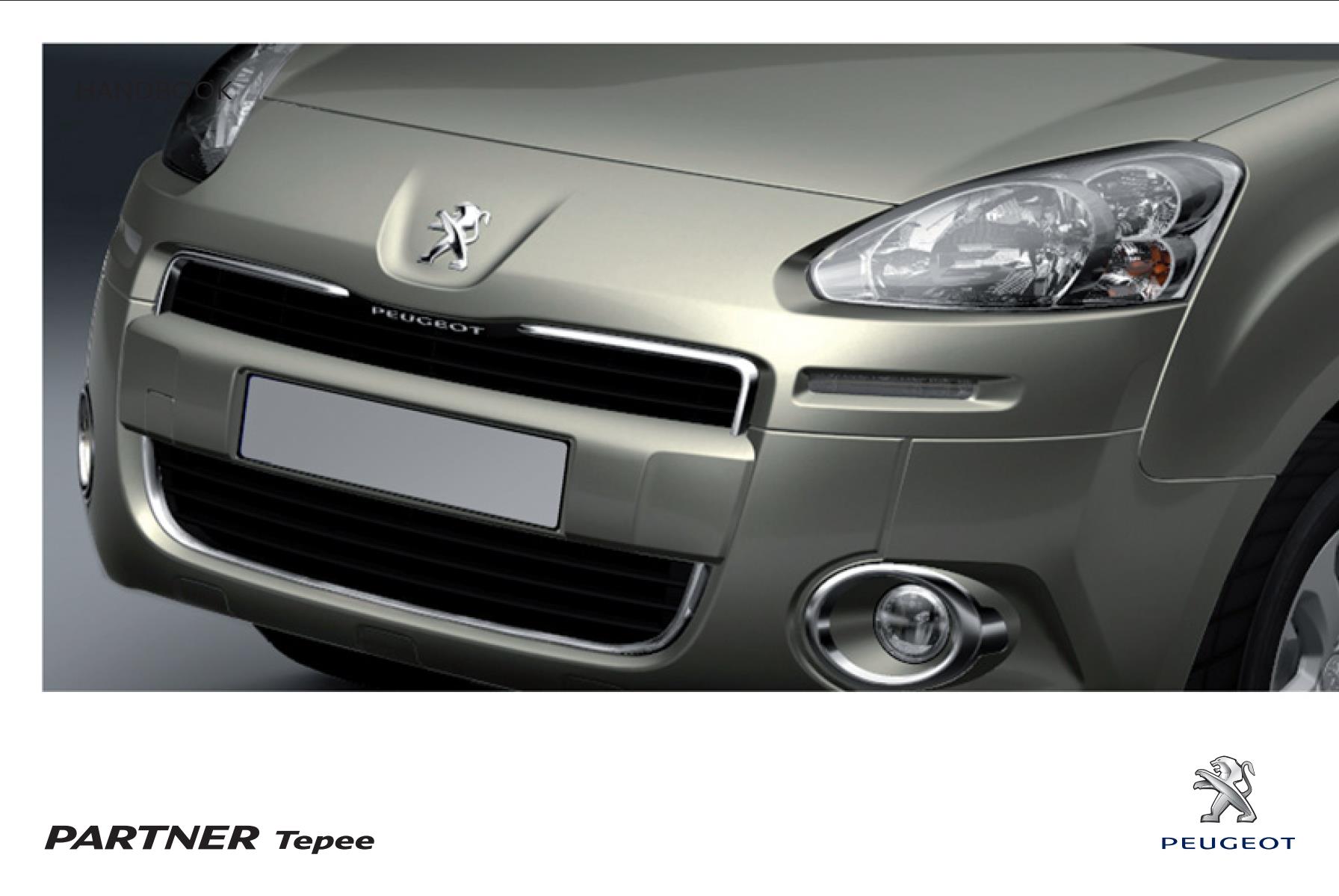 Peugeot Partner Tepee 2012 Owner's Manual