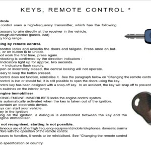 Peugeot Partner VU 2001 Owner's Manual
